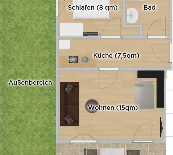 公寓 Black Forest Apartements By Gruener Baum *